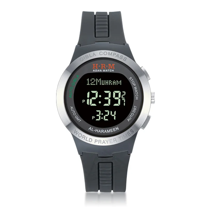 Мусульманские часы на адхане с азанским будильником для молитвы и цибла компасом