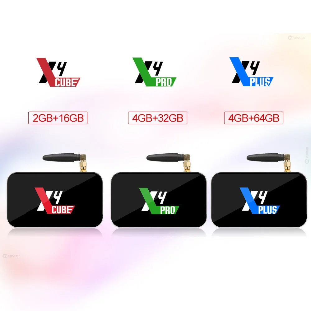 UGOOS X4 Pro Smart TV BOX Android 11 Amlogic S905X4 LPDDR4 4 ГБ 32 64 Гб Plus Cube CEC 1000 м BT OTT 4K ТВ-приставка |