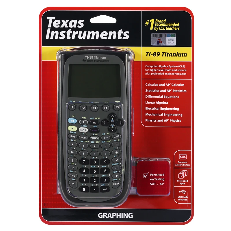 Горячая Распродажа! Texas Instruments TI 89 титановый графический калькулятор большой