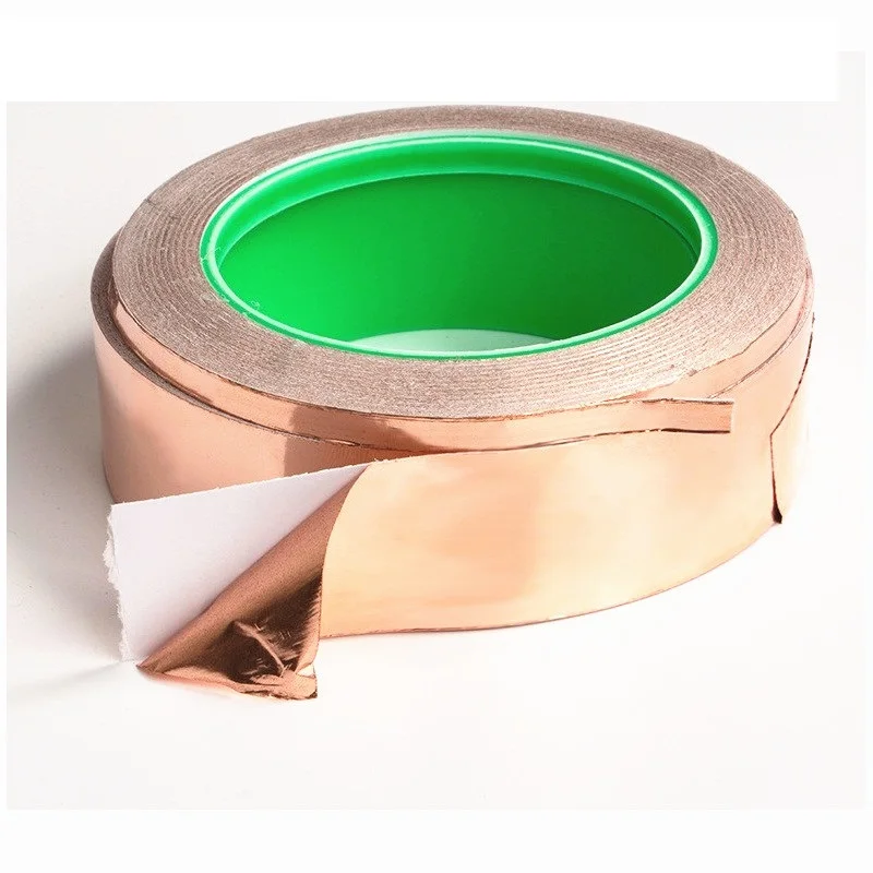 Клейкая односторонняя медная фольгированная лента с электропроводностью 5 30 мм *