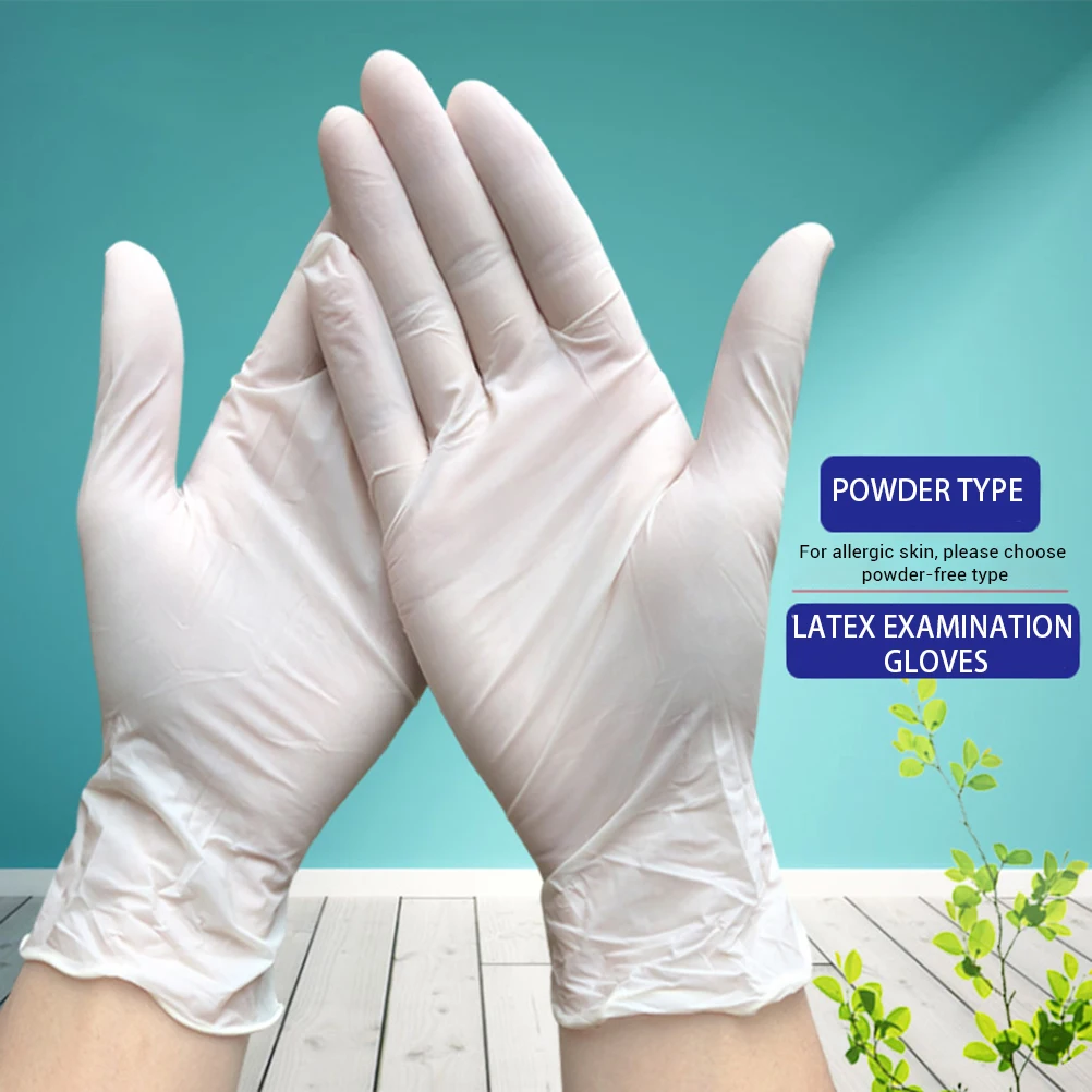 Перчатки Латексные Одноразовые для санитарного осмотра универсальные бытовые