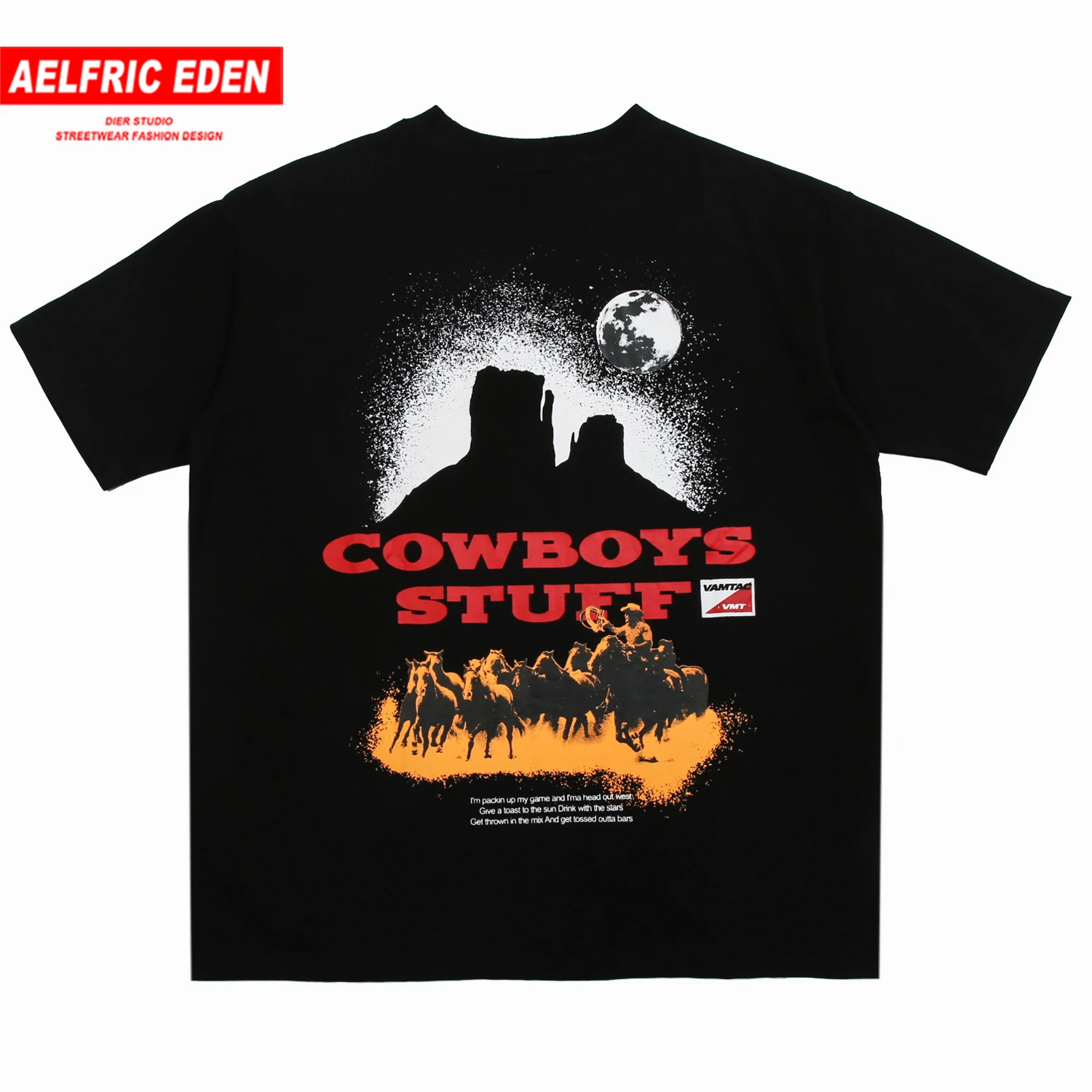 Aelfric Eden футболка в стиле хип хоп с принтом лошади Мужская хлопковая коротким