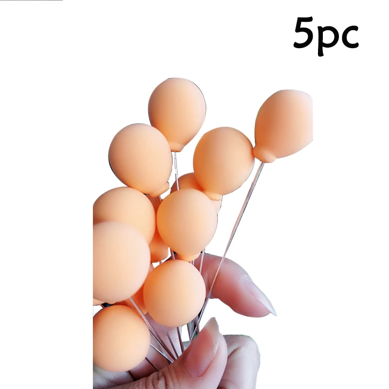 

5pcs New Clay Balloon Cake Topper 6 Color Styles Kids Favor Sweet Unicorn Birthday Party Decor Baby Shower Ballon Cake Topper