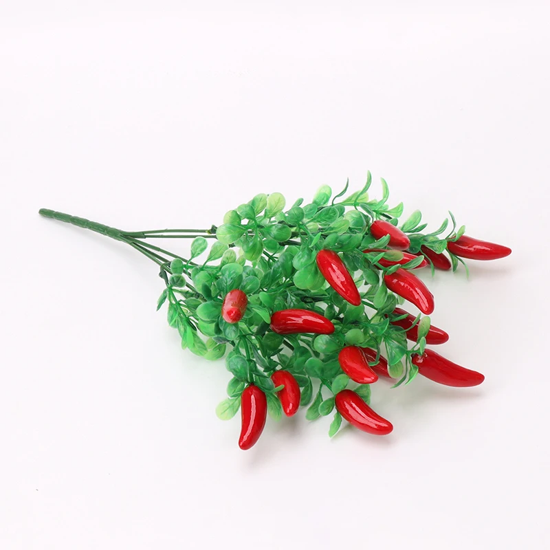 Пластиковый красный перец букет Искусственные растения имитация поддельные