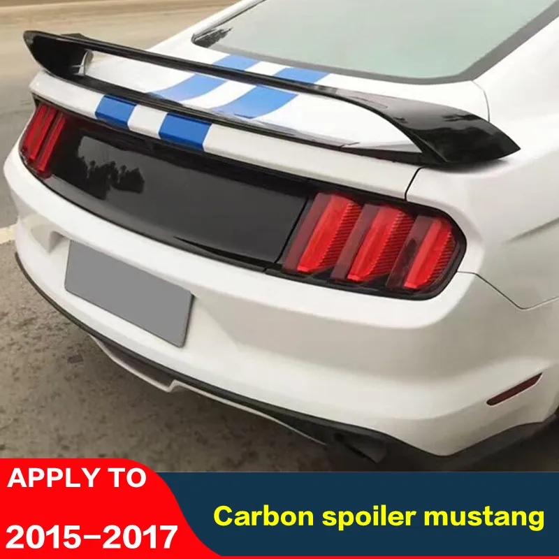 Спойлер из углеродного волокна для Ford Mustang 4 спойлер АБС пластика заднего крыла 2015