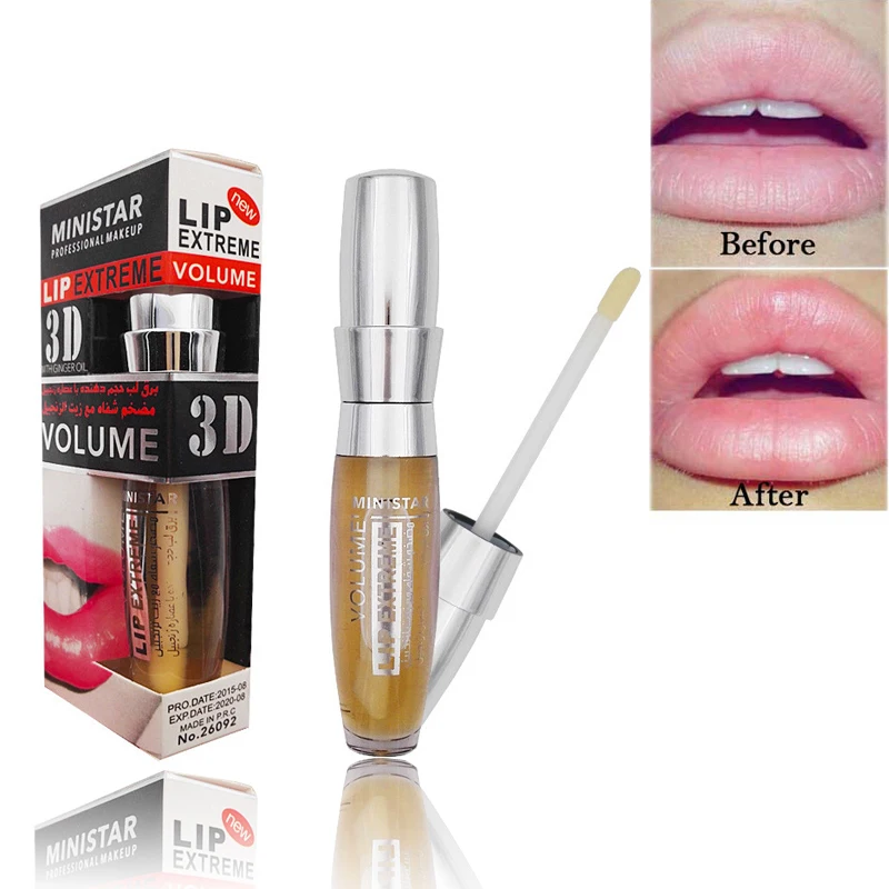 

3D Sexy Lips Plumper Gloss Super Volume Plump Clear Lip Gloss Moisturizing Lip Tint Shiny Long Lasting Liquid Lipstick TSLM2