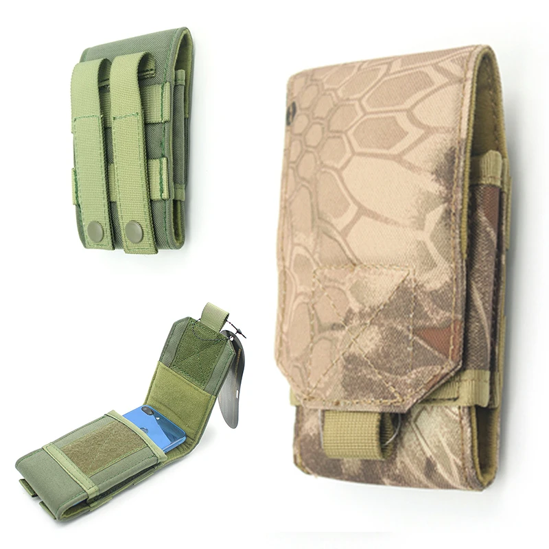 

Camo Camouflage Phone Bag Hook Loop Belt Pouch Cover Anti-drop Phone Waist Bag