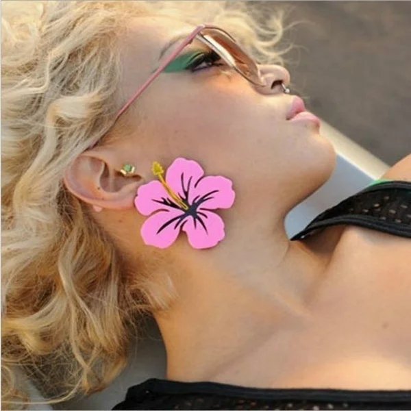 Хип хоп панк рок очень популярные модные большие серьги большого размера для