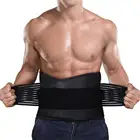 Пояс Неопреновый для бега, медицинский пояс для талии, для тренировок боли в пояснице и поддержки спины, регулируемый, плоский