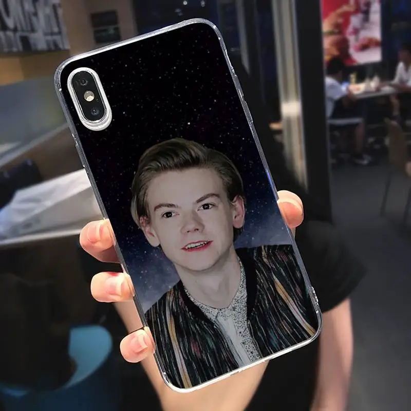 

Actors Thomas Sangster Newest The Fashion Phone Cases Transparent for iPhone 6 7 8 11 12 s mini pro X XS XR MAX Plus