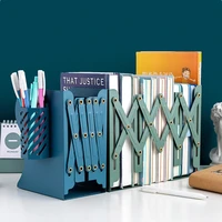 foldable desk organizer book holder pen holder book stand rack desktop large metal bookend desk bookshelf pencil storage