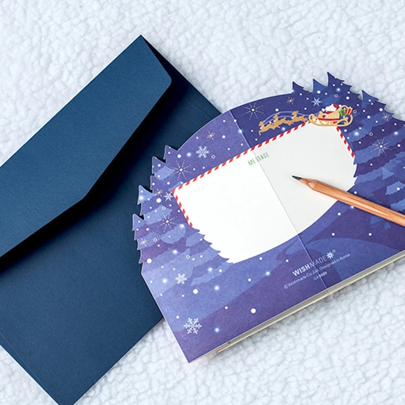 

Merry Christmas Cards Winter city Christmas card Gift Pop-Up Cards Christmas Dec