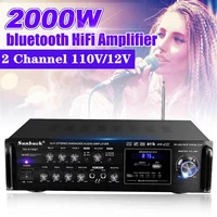 2000w audio amplifier amplificador digital home power bluetooth hifi stereo subwoofer music player bass subwoofer speakers