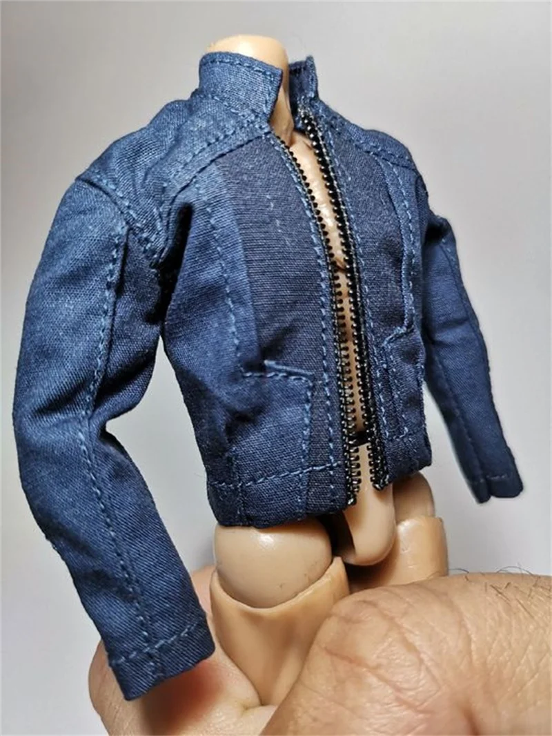 

In Stock For Sale Fashion Trendy Male Man Coat Jacket Shirt For Usual 6 inch Doll Figures Collectable