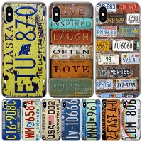 funny license new york plate number phone for apple iphone 13 pro max 11 12 mini case x xs xr 8 plus 7 6 6s se 2020 5 5s cover s