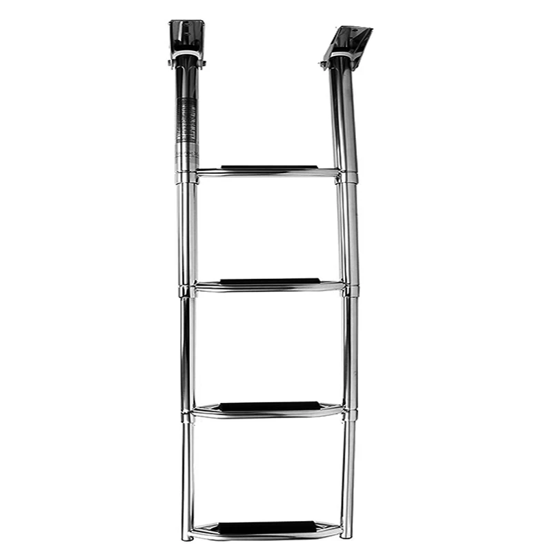 Морская лодочная телескопическая лестница из нержавеющей стали 3/4 ступенчатая