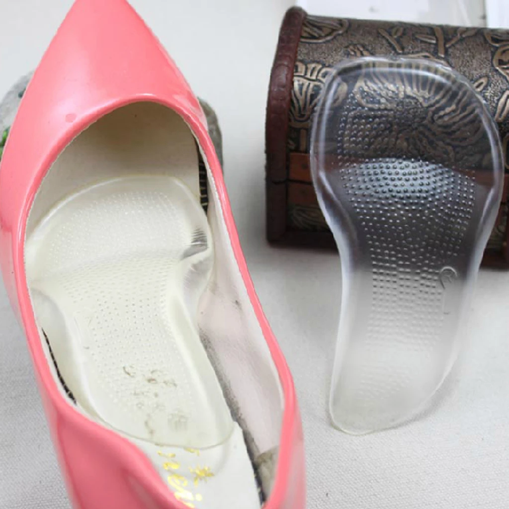 1 пара силиконовых гелевых подушечек для стопы стельки поддержки снимают стресс