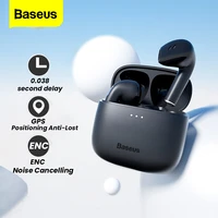 baseus e8 true wireless earphones tws bluetooth headphones 5 0 low latency gaming headset hd stereo earbuds for iphone 12 xiaomi