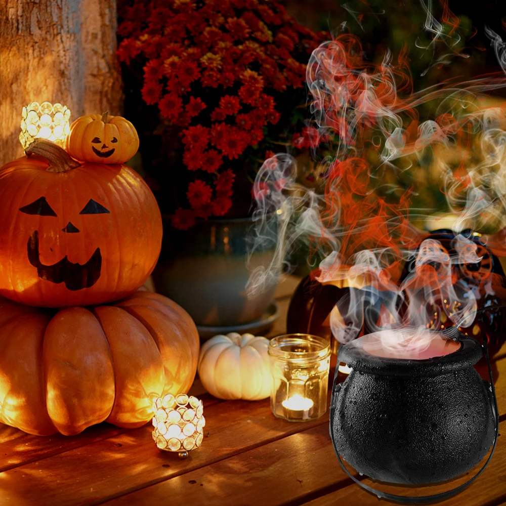 Хэллоуин Светодиодный светильник s Mist Maker Fogger Фонтан для воды противотуманная