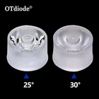 10 шт RGBW Водонепроницаемая линза для светодиодной лампы 21,8*14 мм Встроенная CREE линзы 25 до минус 30 градусов, набор сделай сам для 4 Вт 12 Вт RGBW диода 8 контактов сценический светильник