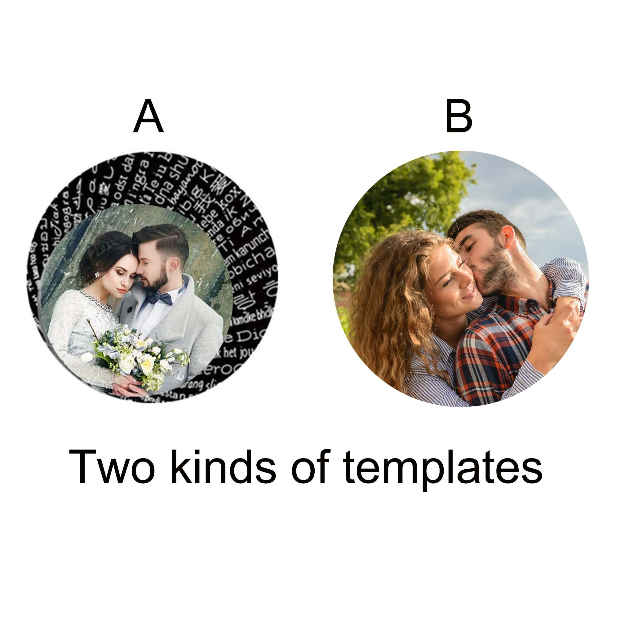 Custom Photo Necklace Angel Wing Pendant 100 Languages I LOVE YOU Necklace Personalized Projection Necklace Love Memory Jewelry