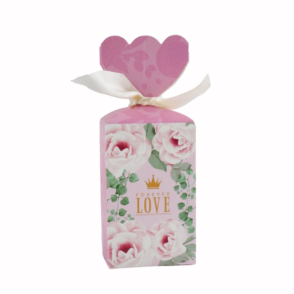 Свадебные сувениры европейские романтические конфеты коробка с лентой