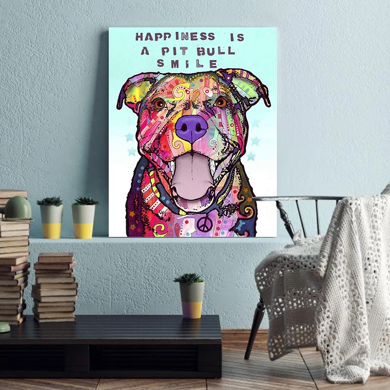 С принтом Собаки домашнее животное картина Картина по номерам впечатление