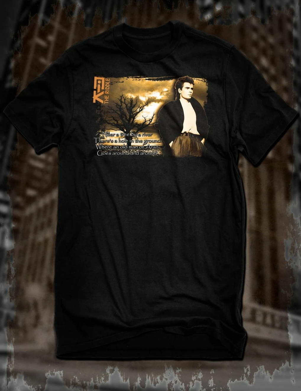 Новинка черная футболка Nik Кершоу загадка тройник 80-х поп-музыка забавные