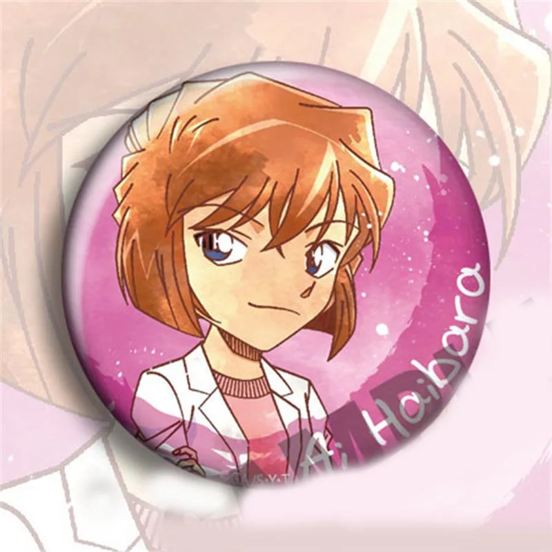 10 шт./компл. значок детектива Конана аниме атрибутика Модный кулон плакат Akai Amura