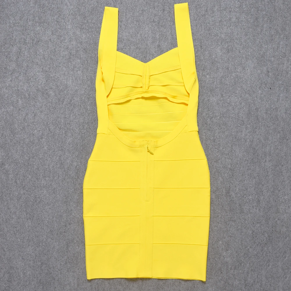 Женское Бандажное платье WillBeNice черное облегающее мини с открытой спиной и