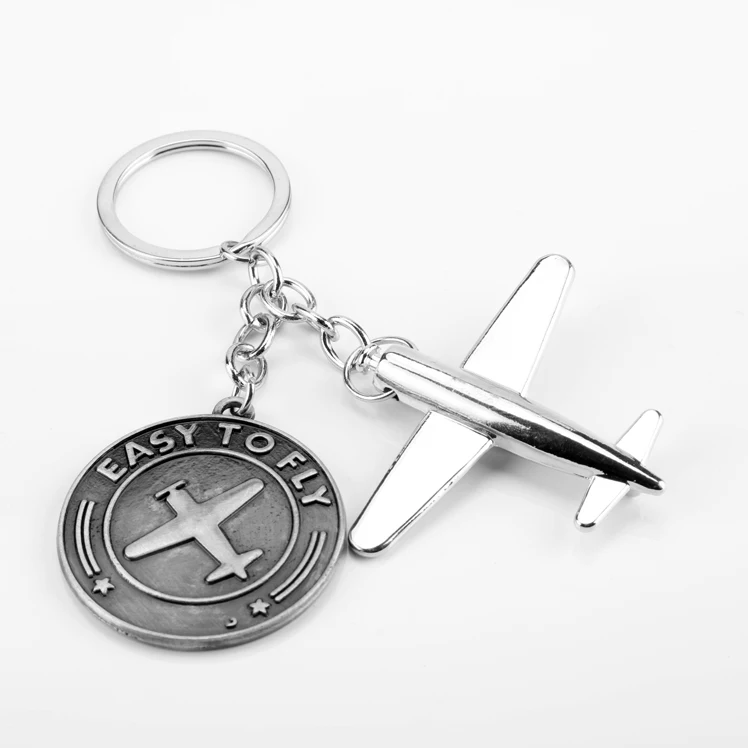 Брелок для ключей с подвеской в виде небесного самолета путешествий