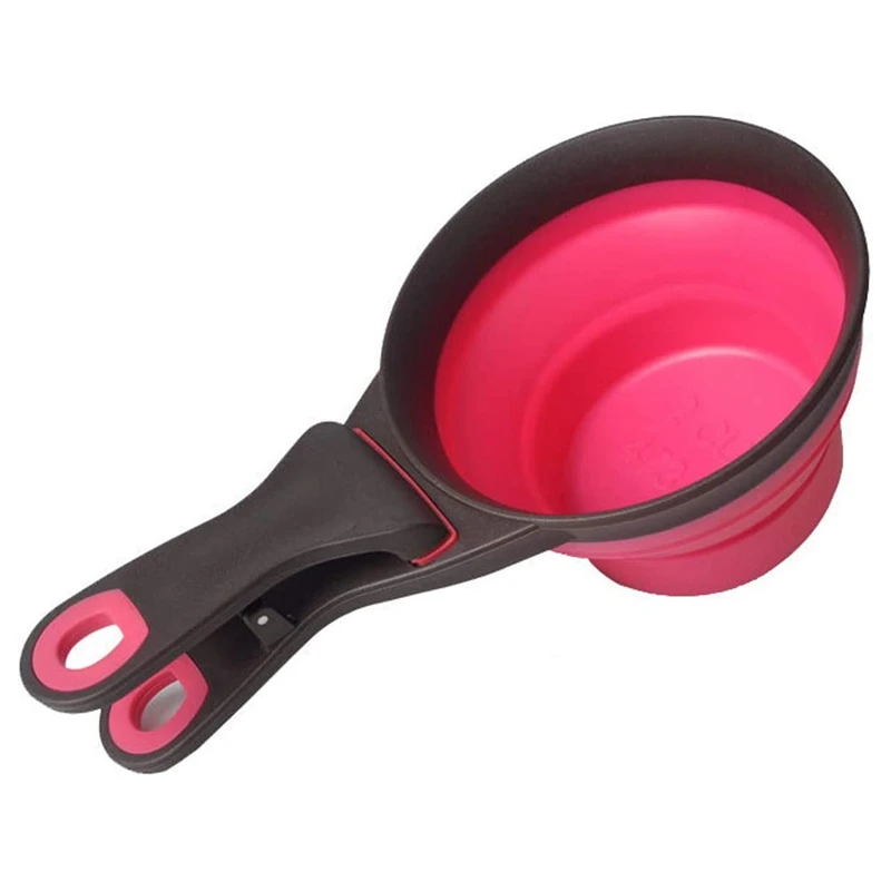 Складная мерная чашка для домашних животных набор уплотнительных зажимов