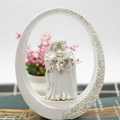 

Catholic sacred holy house like resin icon table decoration family car prayer wedding gift decoration Jesus Christianity