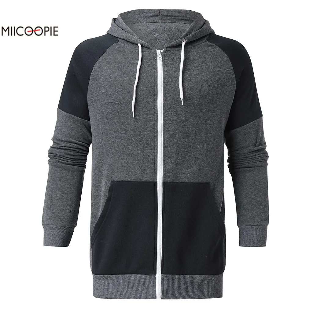 Модная мужская толстовка на молнии с капюшоном в стиле хип хоп весна осень 2020