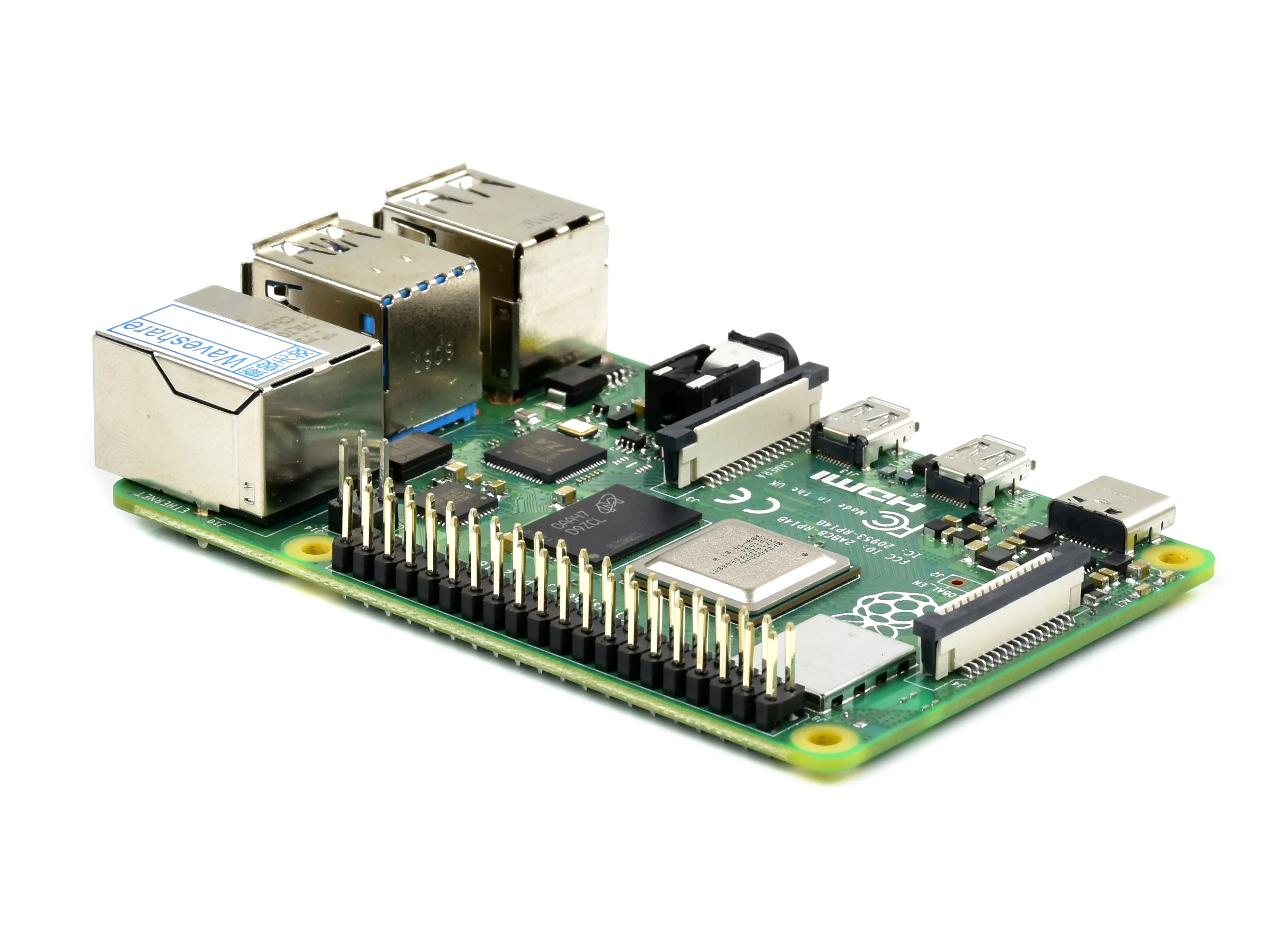 Raspberry Pi 4 Model B 2 ГБ/4 ГБ/8 ГБ ОЗУ 64-битный четырехъядерный процессор двойной дисплей