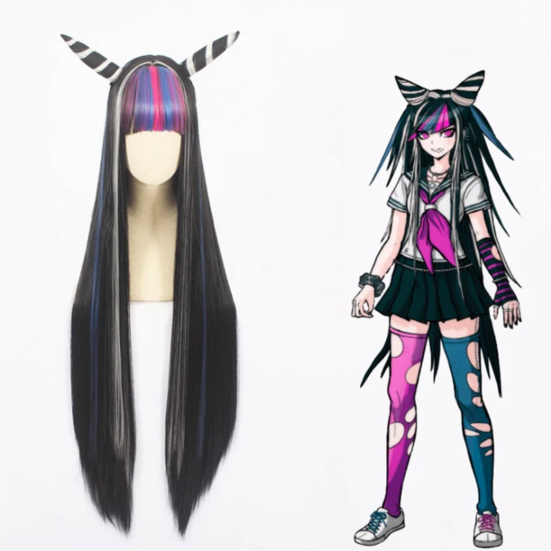 Аниме Danganronpa 3 Косплей парики Ibuki Mioda косплей парик термостойкий синтетический
