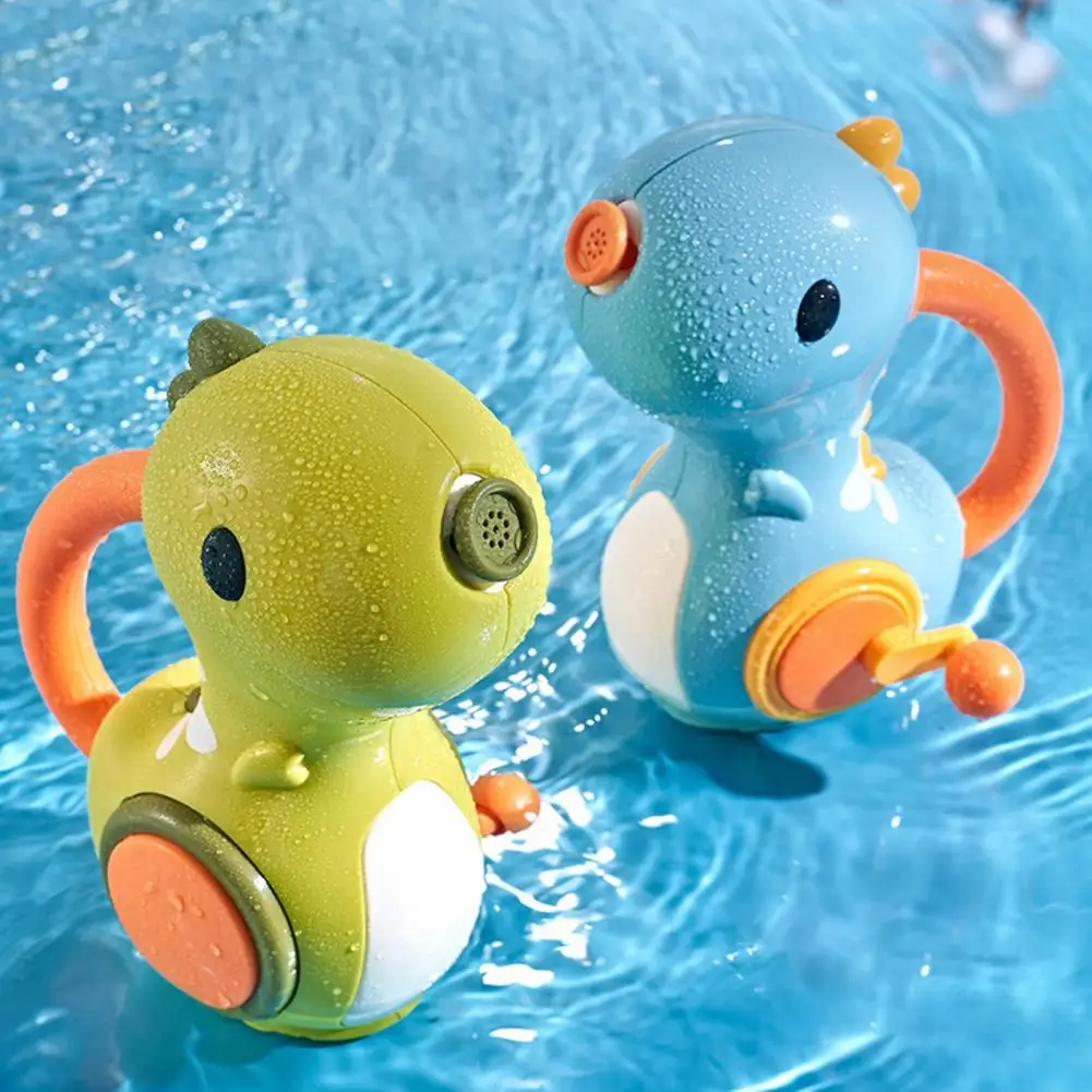 

Children's Baby Bathing Water Toy Hand-operated Water Spray Small Lovely Dinosaur Bath Room Bathtub Sprinkler Toy