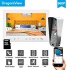 Dragonsview Wi-Fi видеокамера с дверным звонком Системы Беспроводной смарт-телефон двери приложение Tuya дистанционного Управление 7 дюймов разблокировать запись 960P
