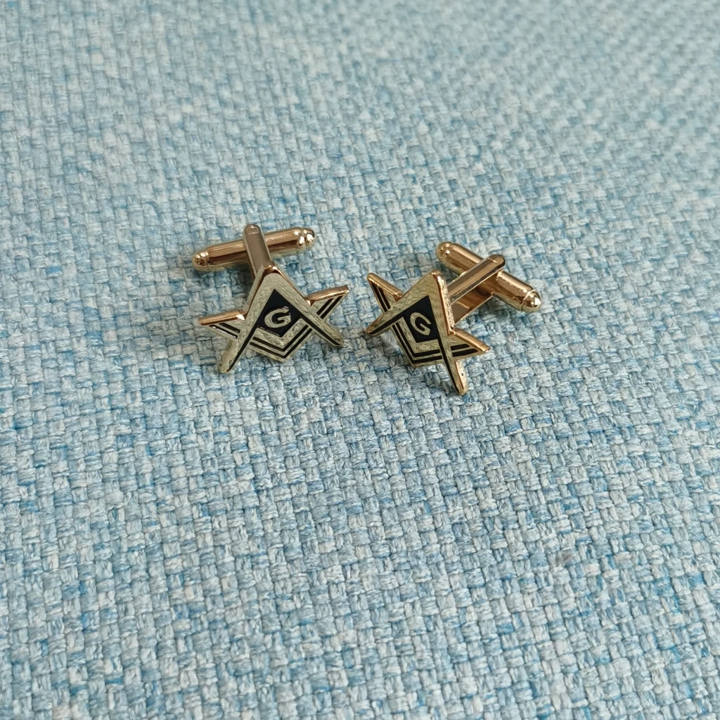 1 пара эмалированных запонок для масонской кладки | Дом и сад