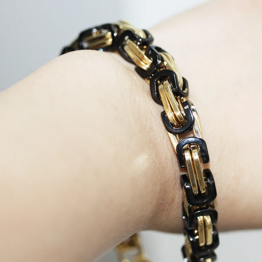 Мужской браслет из нержавеющей стали в готическом стиле 8 мм