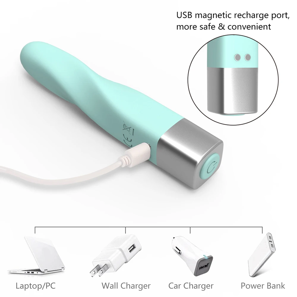 Мини-вибратор-Пуля для женщин 16 скоростей USB пальцевой вибратор фаллоимитатор
