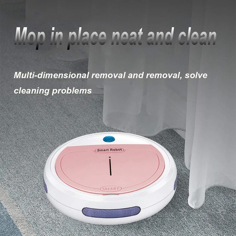 Робот пылесос 3 в 1 перезаряжаемый автоматический умный с функцией очистки краев