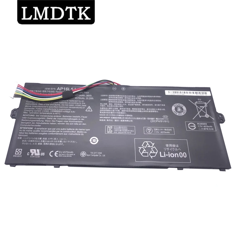 LMDTK Новый AP16L5J Аккумулятор для ноутбука Acer Aspire Swift 5 SF514-52T Spin 1 SP111-32N 2ICP4/91/91 36Wh