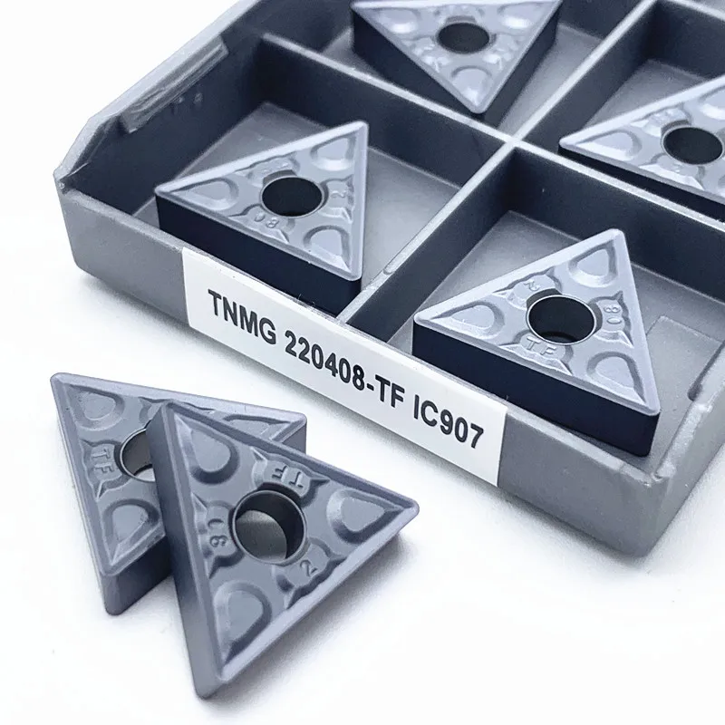 20 piezas TNMG220408 TF IC907/ IC908 herramientas de torneado exterior tnmg 220408 insertos de carburo de torno de herramienta de corte de herramientas CNC