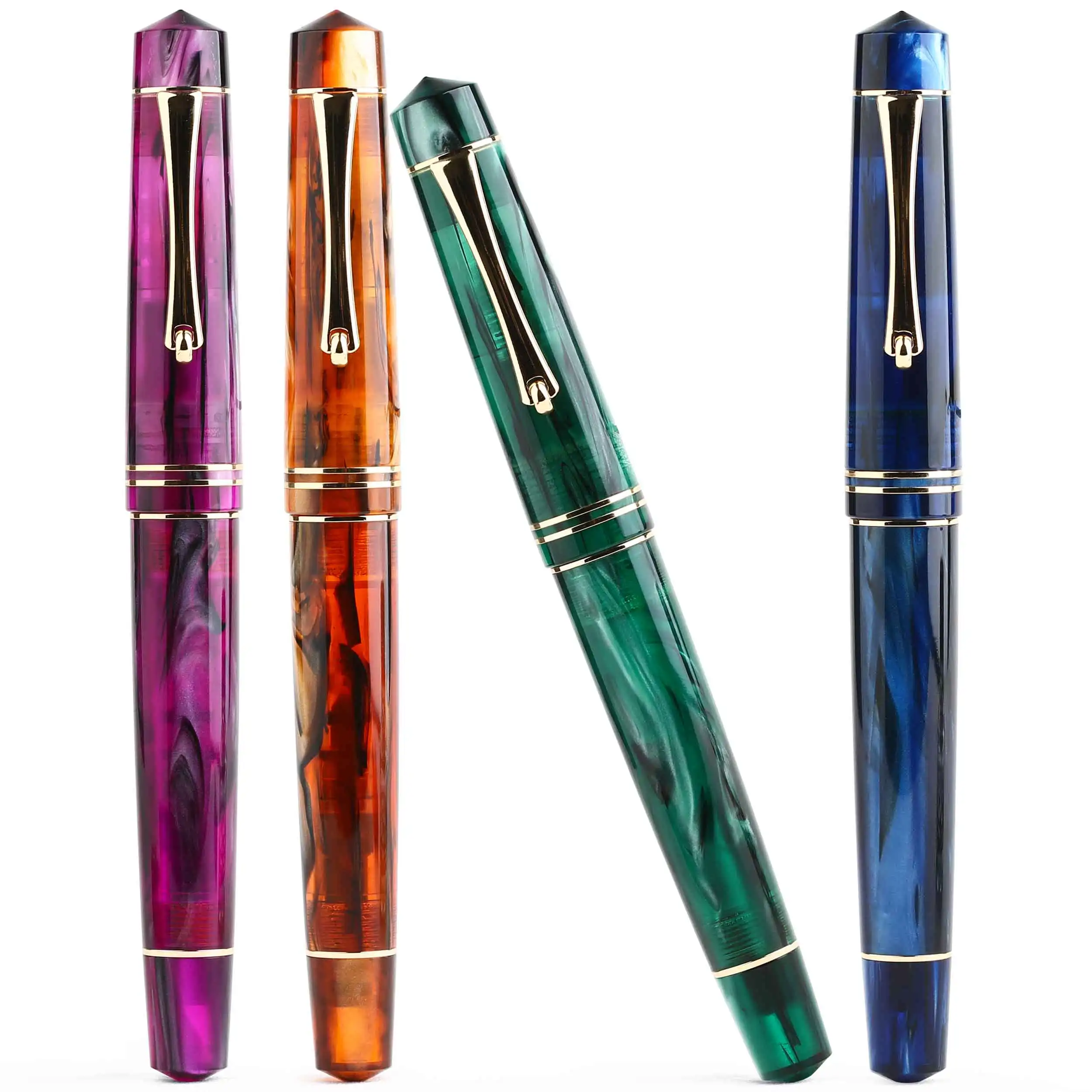 Акриловая Роскошная перьевая ручка Moonman M800 BOCK/Moonman Iridium F чернильная Nib