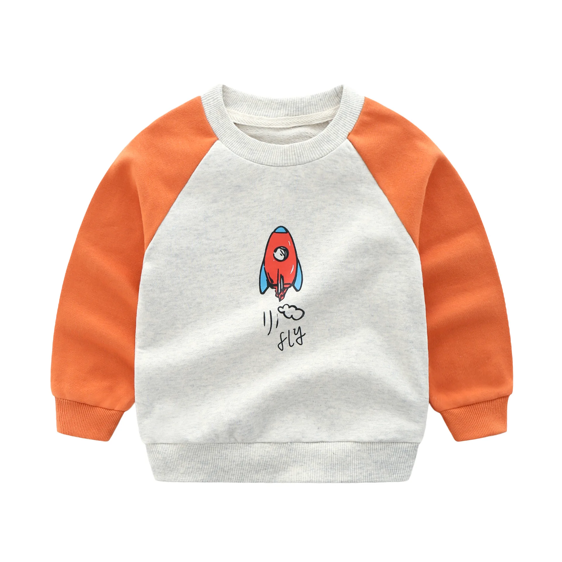

BBD Toddler Autumn Cotton Cartoon Children Sweatshirt 2-8T Boys Girls Tops Long Sleeve T-Shirt