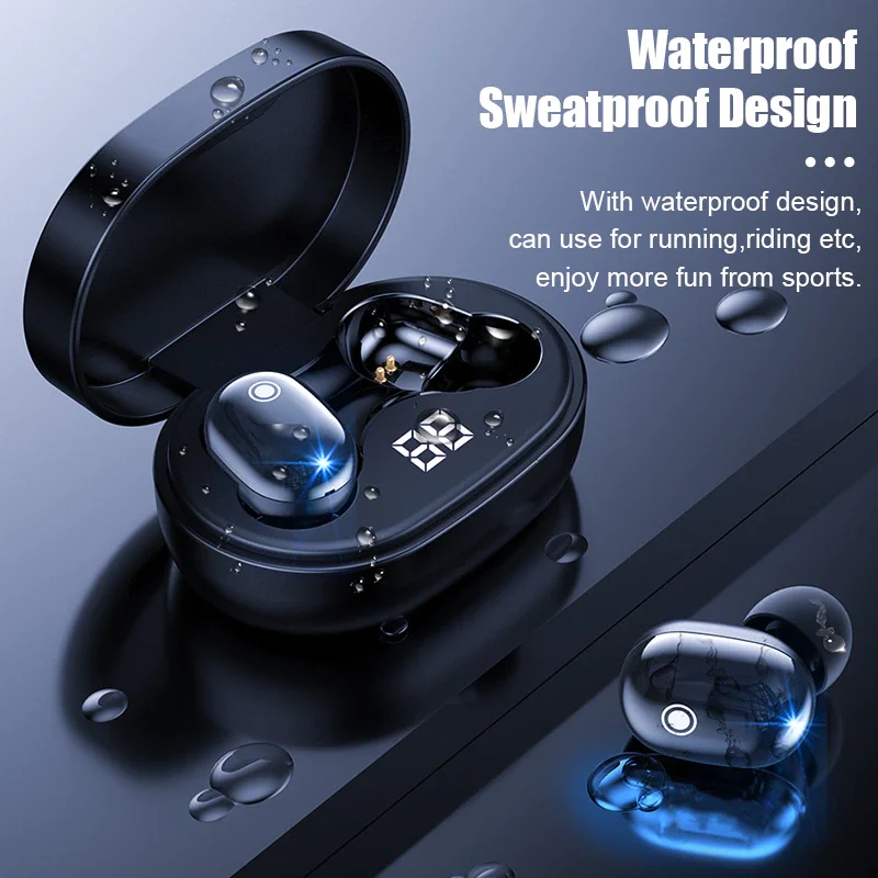 

A6S Plus TWS Wireless Bluetooth Headsets Earphones Stereo Headphones Sport Noise Cancelling Mini Earbuds for All Smart Phone