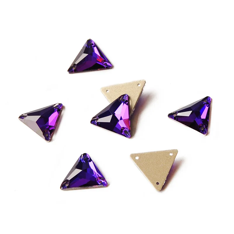 

Super Sewn Rhinestone Strass Purple Velvet Flatback Decorative Glass Crystal Stones For Needlework Handicrafts Accessories