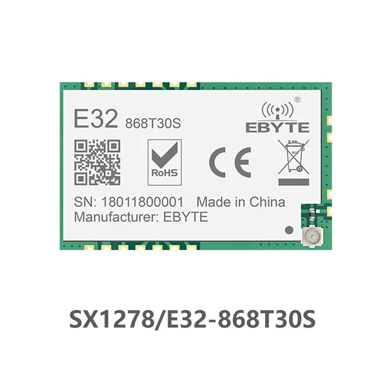 E32 868T30S SX1276 LoRa передатчик дальнего радиуса действия и приемник SX1278 868 МГц 1 Вт SMD
