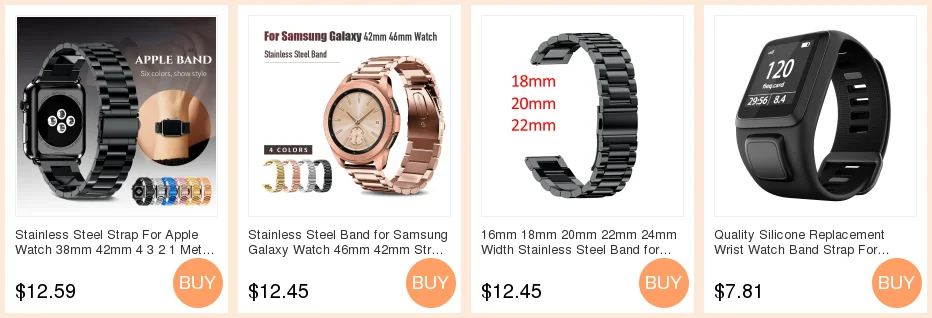 Ремешок из нержавеющей стали с тремя звеньями для Apple Watch, ремешок с покрытием Apple Watch, защитный чехол для Apple Watch Series 3 2 1